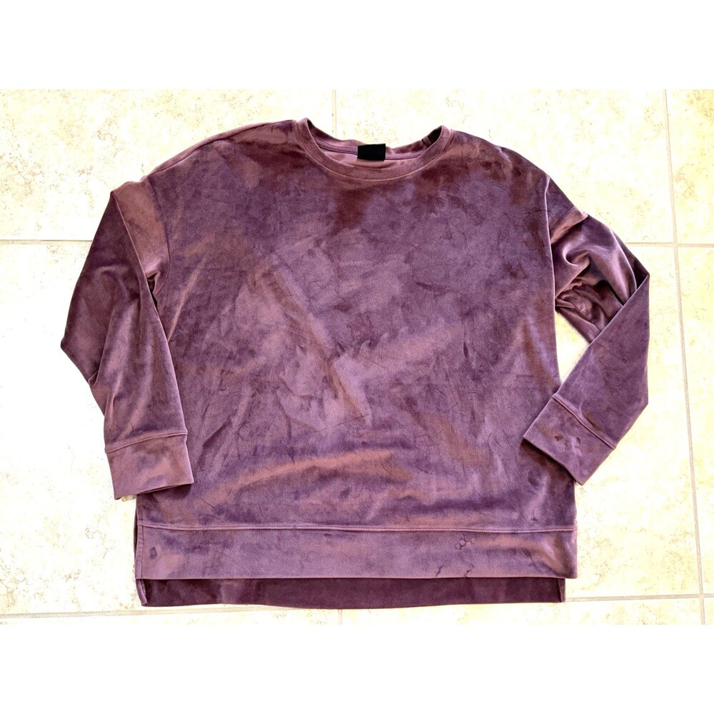32 Degrees Heat Womens sz XL Lot of 3 Long Sleeve Soft Velour Pullover Top - Picture 3 of 8